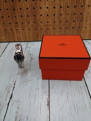 [B1N] Hermes Clipper CL4.210 Stainless Steel Blue Dial Quartz Ladies [w2p]