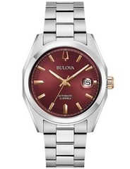 *BRAND NEW* Bulova Surveyor Sunburst Maroon Dial Stainless Men’s Watch 98B422