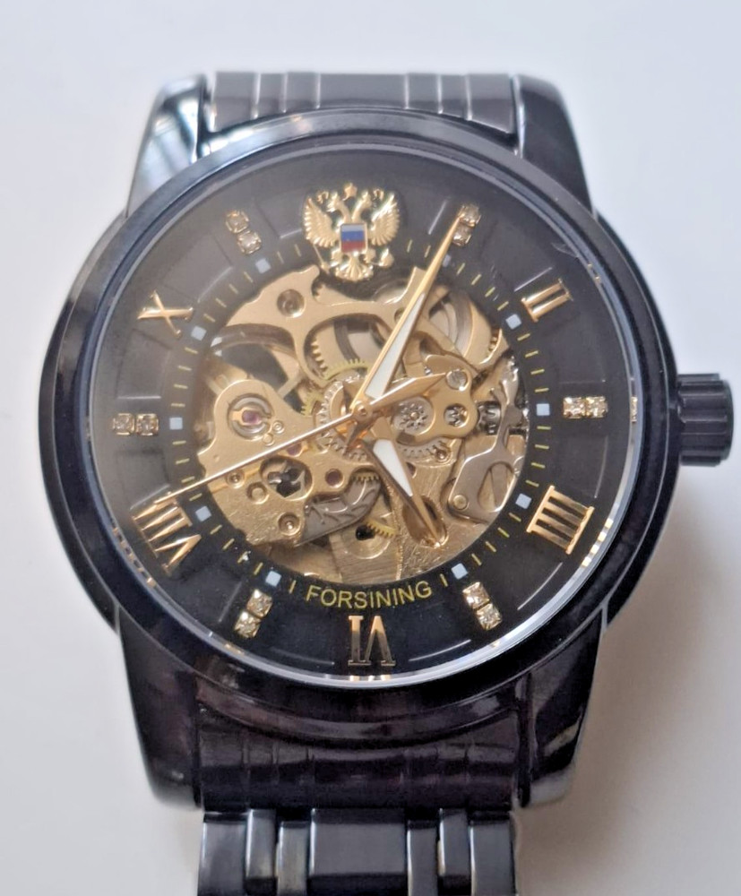 automatic watch coat of arms Russia automatic watch Russian emblem