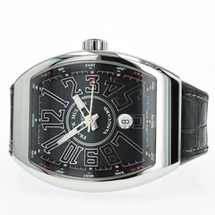 Franck Muller Vanguard Automatic Black Dial Stainless Steel V 45 SC DT