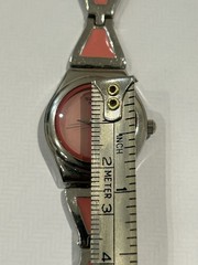Ladies Watch “SWATCH” Swiss Quartz Move, Pink & Stainless Steel, Work, K-Time