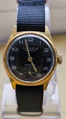 VINTAGE KIENZLE MARKANT ANTIMAGNETIC GERMAN MEN’S WRIST Watch Black Dial