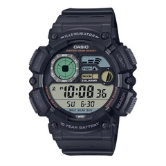Casio WS-1500H-1AV 100M WR Alarm LED Backlight Stopwatch Dual Time Sport Timer