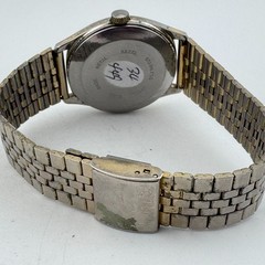 VTG Jupiter Hong Kong Quartz Watch Men Gold Tone Barrel Date Analog New Battery
