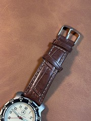 Vintage Mercedes Benz Men Field Watch Beige Dial,37mm,Rotating Beze,Date