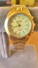 CASSIQ LIGHT BEAM QUARTZ MEN’S GOLD TONE WATCH 001803