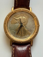 1945 Walking Liberty Half Dollar – Brown Leather – FOR REPAIR/PARTS
