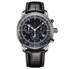 Mens Leather Band Fashion Luxury Airship Business Casual Men Watches – NEW