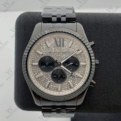 Michael Kors MK8605 Lexington Black Stainless Steel Band Chronograph Men’s Watch