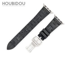 Hermes Watch Parts Apple Watch 38mm 40mm 41mm 42mm Kilim Rubber Stainless Steel