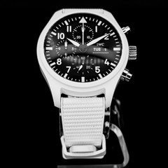 IWC Pilot Chronograph Top Gun Lake Tahoe Watch 41 White Ceramic Watch – IW389105
