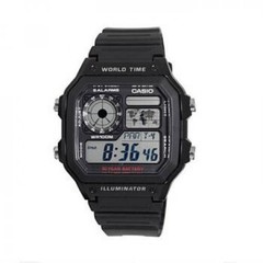 Casio Men’s AE-1200WH-1A Black Analog Digital Multi-Function Watch