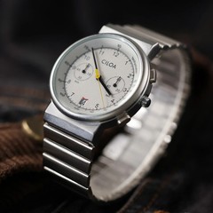 CILOA Men’s Silver Luxury Quartz Watch Large Dial Fashion Wristwatch 2025