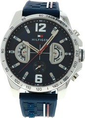 Tommy Hilfiger DECKER 1791476 Blue Silicone Strap Multi-Function Men’s Watch