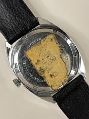 ASEIKON Vintage 1960’s Men’s Manual Orange Dial Silver Steel Square Watch
