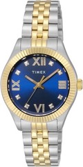TIMEX TW2V45800 Waterbury Legacy Quartz Gold Blue Sunray Ladies Authentic Watch