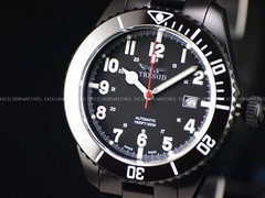 Tresod Men Ocean Master Swiss Made SW200 Automatic Black DLC Ceramic Bezel Watch