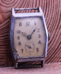 SWISS MEN’S TANK WRIST WATCH MILITARY 23.5×36.5mm CASE 16mm LUG FOR REPAIR (LA)