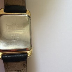 Vintage Fossil Sesame Street Elmo Watch 1990s Small 20mm Japan Gold Tone Leather