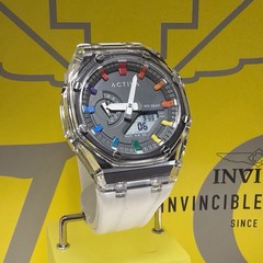 Invicta X Activa Kaleido Digital Watch 44.2mm Clear White, Rainbow!🌈⚪️