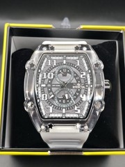 Invicta Racing Cyclone 48719 Men’s 48.5mm White Transparent Watch