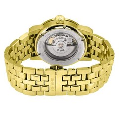 Gramercy Swiss made Automatic Sellita SW266, Gold Case, White Dial, Subdials | W
