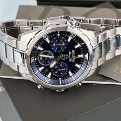 Men’s Bulova 96B256 Marine Star Chronograph Blue Dial Quartz Watch 43mm