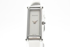 Vintage [N MINT] GUCCI 1500L Silver Dial 12mm Qz Bangle Ladies Watch JAPAN