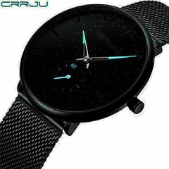 Fashionable Casual Quartz Watch Waterproof Stainless Steel Mesh Strap Wristwatch