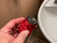 INVICTA TRANSLUCENT RED DIVER MODEL 32329 NEW BATTERY CHEAP! GRAB IT!!