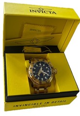 Invicta DC Comics Aquaman Automatic Watch Limited Edition Gold Clr NEEDS BATTERY