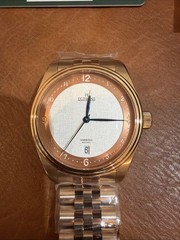 Dufrane Waterloo White Linen Dial NIB Condition On New Bracelet