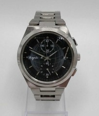 AGNES B. Quartz Analog Watch 7T94-0BK0 Used