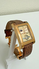 Men’s Automatic Tank Watch Open Heart and Exhibition Case Back Nicolet 1886