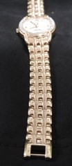 Jules Jurgensen Ladies Gold Tone Diamond Encrusted Elegant Watch