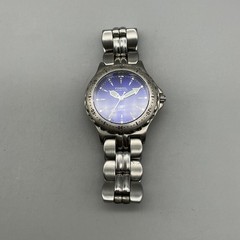 Fossil Mens Watch 35mm Blue Dial Diver AM-3715 Stainless Steel New Battery 6.75″