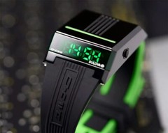 Bulova 98C141 Computron D-Cave Special Edition Quartz Digital LED Display Watch