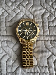 NWOB Michael Kors MK8286 Men’s Lexington Stainless Steel Gold/Gold Watch