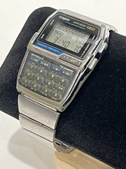 CASIO DBC-1500 Data Bank 150 Digital Calculator Watch Silver – WORKING