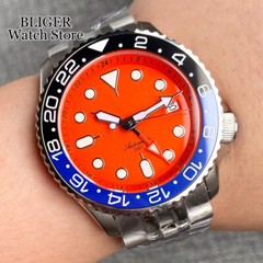 20ATM Waterproof NH34 GMT Watch Men NH34A Chapter Ring 120 Click Bezel Sapphire