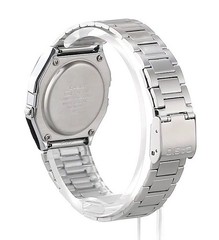 Casio A158WA-1JH Classic Digital Watch Silver Stainless Steel Alarm Japan