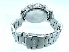 SEIKO Men’s Chronograph Watch Quartz Black Dial Alarm Band size 7.5in 7T62-0CV0