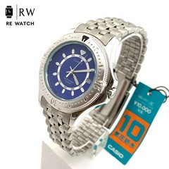 Used CASIO MD 517 Blue Dial Wristwatch From Japan