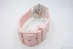 New Swatch Swiss Originals AKITA INU Pink Silicone Watch 34mm GE279 $75