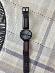 Gucci Watch Interlocking G 42mm Black Dial Leather