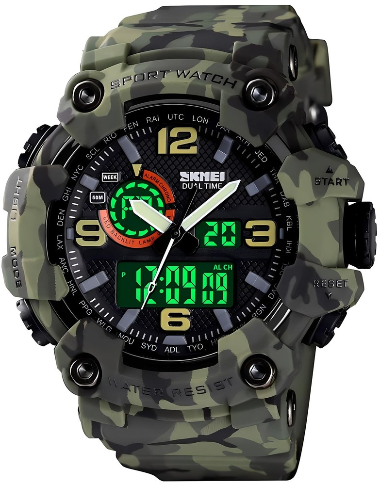 Gosasa Men’s Large Face Outdoor Sports xx/big, A _1520_camouflage&green