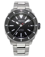 Alpina Men’s Seastrong Date Automatic Silver Watch 44MM AL-525LBG4V6B