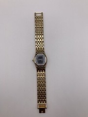 DMQ Swiss Ladies Mother Of Pearl Crystal Bezel Gold Tone Watch New Batt