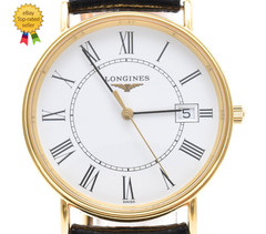 ▶[MINT] Longines Grand Classic L4.720.2 33mm White Roman Date Quartz Men’s Watch
