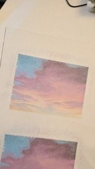 Clouds/sunset Screen Mod For Casio Royale AE-1200 Watch. X6. Watch Not included